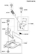 Page B Diagram and Parts List for FJ180V-AS66  Kawasaki Engine