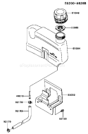 Page G Diagram and Parts List for FJ180V AS36 Kawasaki Engine