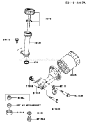 Page J Diagram and Parts List for FJ180V BS19 Kawasaki Engine