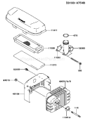 Page A Diagram and Parts List for FJ180V BS18 Kawasaki Engine