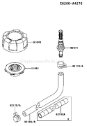 Page H Diagram and Parts List for FJ180V BS18 Kawasaki Engine