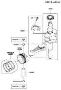 Page K Diagram and Parts List for FJ180V BS24 Kawasaki Engine