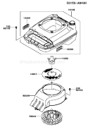 Page D Diagram and Parts List for FJ180V BS26 Kawasaki Engine