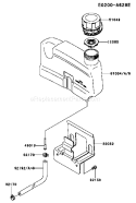 Page H Diagram and Parts List for FJ180V BS39 Kawasaki Engine