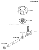 Page G Diagram and Parts List for FJ180V CS01 Kawasaki Engine