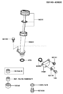 Page J Diagram and Parts List for FJ180V-AS50  Kawasaki Engine