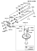 Page M Diagram and Parts List for FJ180V-AS50  Kawasaki Engine
