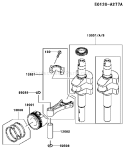 Page J Diagram and Parts List for FJ180V AS10 Kawasaki Engine