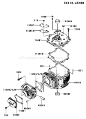 Page E Diagram and Parts List for FJ180V CS14 Kawasaki Engine