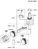Page J Diagram and Parts List for FJ180V CS31 Kawasaki Engine