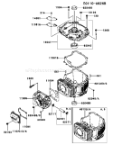 Page F Diagram and Parts List for FJ180V CS31 Kawasaki Engine