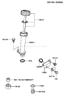 Page J Diagram and Parts List for FJ180V CS00 Kawasaki Engine