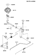 Page D Diagram and Parts List for FJ180V CS00 Kawasaki Engine