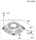 Page K Diagram and Parts List for FJ151V-AC50  Kawasaki Engine