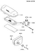 Page A Diagram and Parts List for FJ180V CS14 Kawasaki Engine