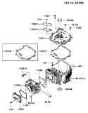 Page E Diagram and Parts List for FJ180V DS14 Kawasaki Engine