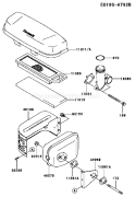 Page A Diagram and Parts List for FJ180V ES13 Kawasaki Engine