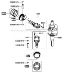 PistonCrankshaft Diagram and Parts List for FR651V-AS06  Kawasaki Engine