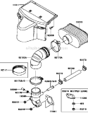 Part Location Diagram of 92192-7165 Kawasaki Tube