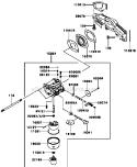 Carburetor Diagram and Parts List for FR651V-AS06  Kawasaki Engine