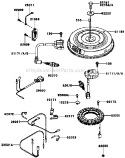Electric-Equipment Diagram and Parts List for FR651V-AS06  Kawasaki Engine
