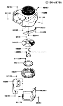 Part Location Diagram of 59041-7014 Kawasaki Fan