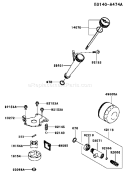 Page H Diagram and Parts List for FS730V AS04 Kawasaki Engine