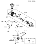 Part Location Diagram of 92192-1360 Kawasaki Tube