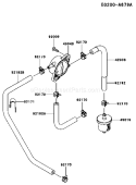 Part Location Diagram of 49040-7008 Kawasaki Pump-Fuel