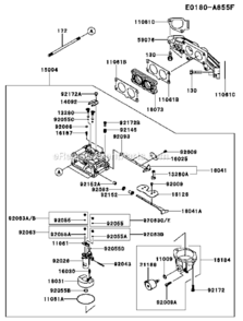 Part Location Diagram of 92063-7150 Kawasaki Jet-Main,#110