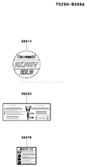 Page H Diagram and Parts List for FX751V AS06 Kawasaki Engine