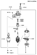 Page K Diagram and Parts List for FX751V AS07 Kawasaki Engine