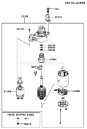 Page K Diagram and Parts List for FX751V AS05 Kawasaki Engine