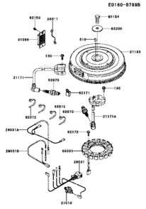 Part Location Diagram of 21066-0740 Kawasaki Regulator-Voltage