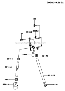 Page P Diagram and Parts List for FX850V-BS12  Kawasaki Engine