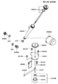 Part Location Diagram of 92145-1658 Kawasaki Spring