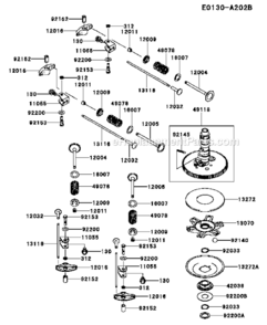 Page Z Diagram and Parts List for FX850V-BS12  Kawasaki Engine