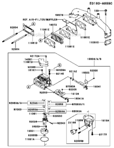 Part Location Diagram of 92063-7138 Kawasaki JET-MAIN,#114,6560FT