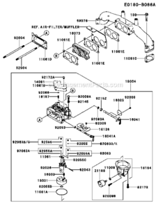 Part Location Diagram of 92063-7106 Kawasaki JET-MAIN,#124