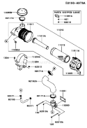 Page A Diagram and Parts List for FX921V AS00 Kawasaki Engine