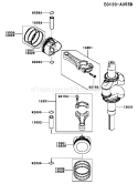 Part Location Diagram of 13031-7074 Kawasaki Crankshaft-Comp
