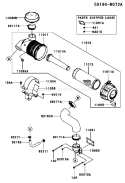 Page A Diagram and Parts List for FX921V AS04 Kawasaki Engine