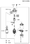 Page K Diagram and Parts List for FX921V AS04 Kawasaki Engine