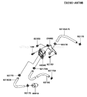 Part Location Diagram of 92192-7177 Kawasaki Tube,6.35X12.7X230