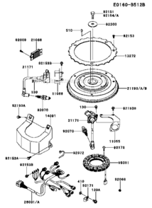 Part Location Diagram of 14091-7065 Kawasaki Cover,Connector