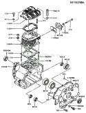 Page E Diagram and Parts List for FZ340D FS02 Kawasaki Engine