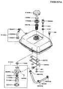 Page G Diagram and Parts List for FZ340D FS02 Kawasaki Engine
