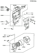 Part Location Diagram of 49064-2006 Kawasaki Element-Air Filter