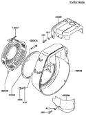 Part Location Diagram of 49089-2072-9H Kawasaki Shroud-Engine