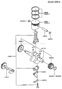 Page J Diagram and Parts List for FZ340G CS00 Kawasaki Engine